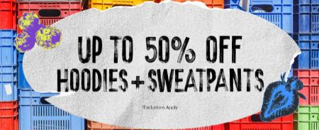 Up to 50% Off Hoodies & Sweatpants