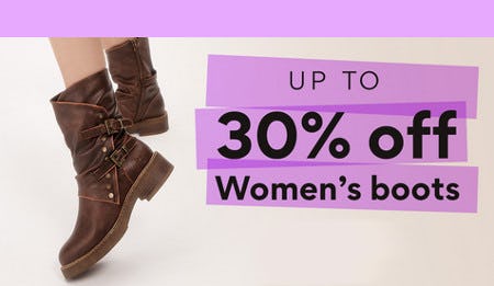 Up to 30% off Women's Boots
