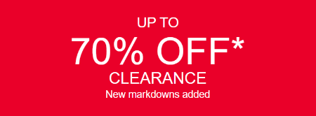 Up to 70% Off Clearance