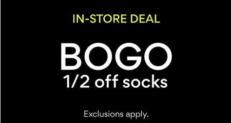 BOGO Half Off Socks