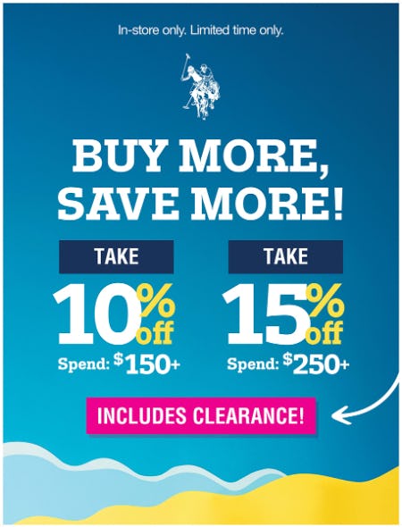 Buy More Save More at U.S. Polo Assn