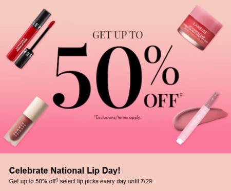 Get Up to 50% Off Select Lip Picks