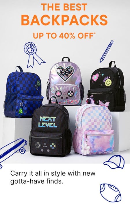 Up to 40% Off The Best Backpacks