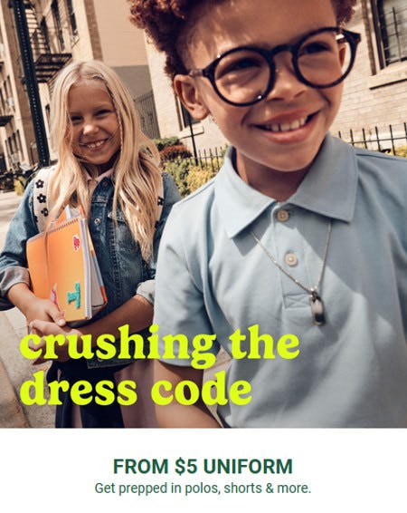 From $5 Uniform