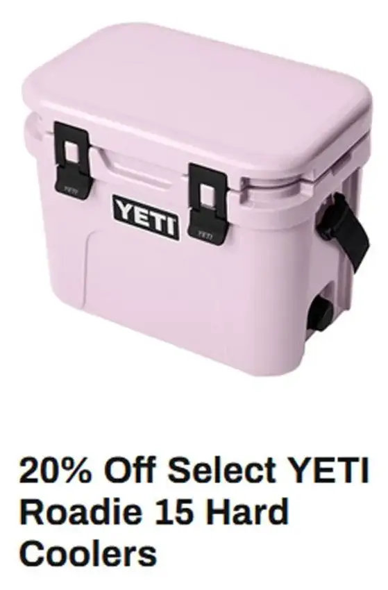 sele-cooty♡ Francis Scott Key Mall ::: 20% Off Select YETI Roadie 15 Hard Coolers