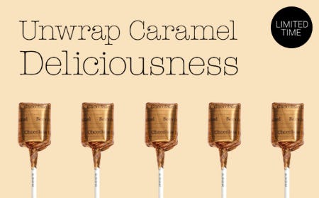 Chocolate Caramel Lollypops