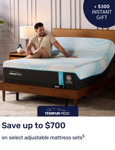 Save Up to $700 on Select Adjustable Mattress Sets