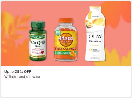 Up to 25% Off Wellness and Self-Care