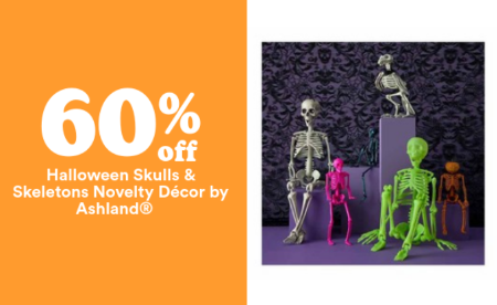 60% Off Halloween Skulls & Skeletons Novelty Décor by Ashland