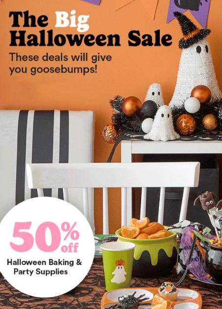 50% Off Halloween Baking & Party Supplies