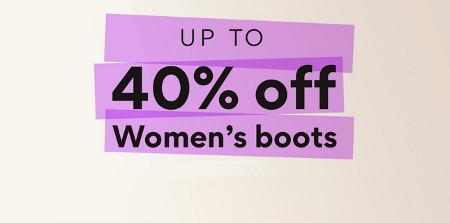 Up to 40% off Women's Boots