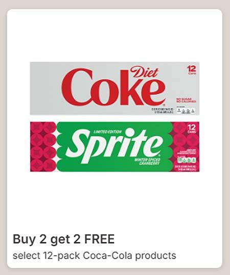 Buy 2 Get 2 Free Select 12-Pack Coca-Cola Products