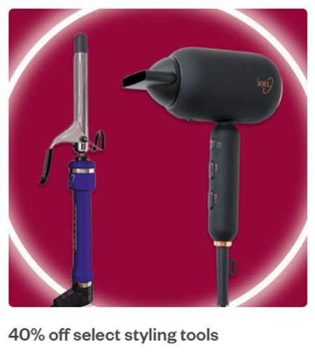 40% Off Select Styling Tools