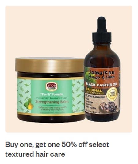 Buy One, Get One 50% Off Select Textured Hair Care