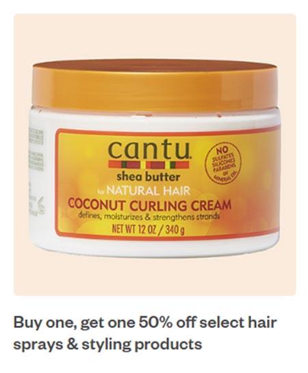 Buy One, Get One 50% Off Select Hair Sprays & Styling Products