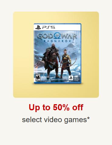Up to 50% Off Select Video Games