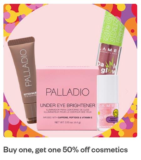 Buy One, Get One 50% Off Cosmetics
