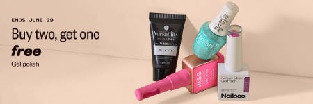 Buy Two, Get One Free Gel Polish