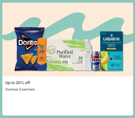 Up to 25% Off Summer Essentials