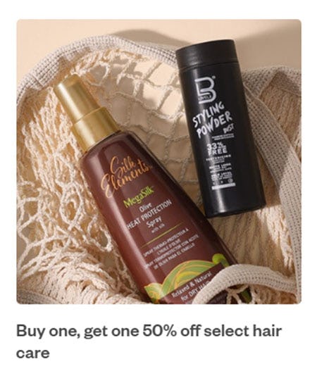 Buy One, Get One 50% Off Select Hair Care