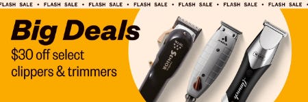 $30 Off Select Clippers & Trimmers