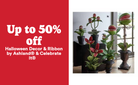 Up to 50% Off Halloween Decor & Ribbon by Ashland & Celebrate It