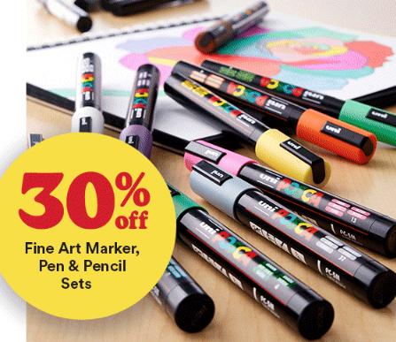 30% Off Fine Art Marker, Pen & Pencil Sets