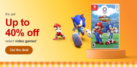 Up to 40% Off Select Video Games