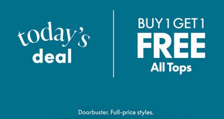 Buy 1, Get 1 Free All Tops