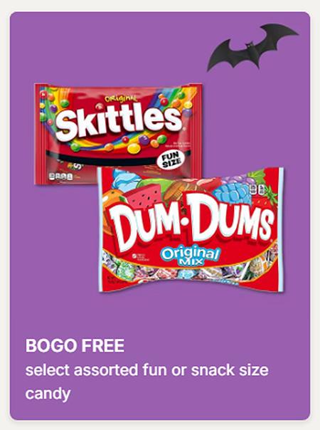BOGO Free Select Assorted Fun or Snack Size Candy
