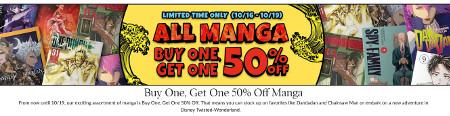 Buy One, Get One 50% Off Manga