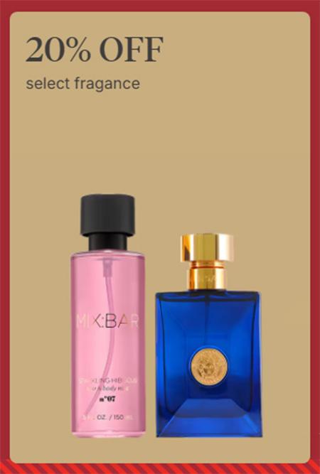 20% Off Select Fragrance