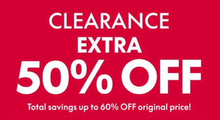 Extra 50% off Clearance