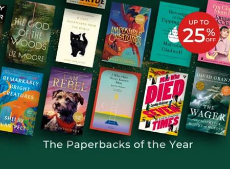 Up to 25% off The Paperbacks of the Year
