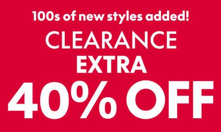 Extra 40% off Clearance