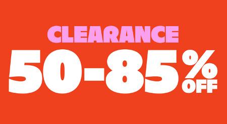 Clearance 50-85% off