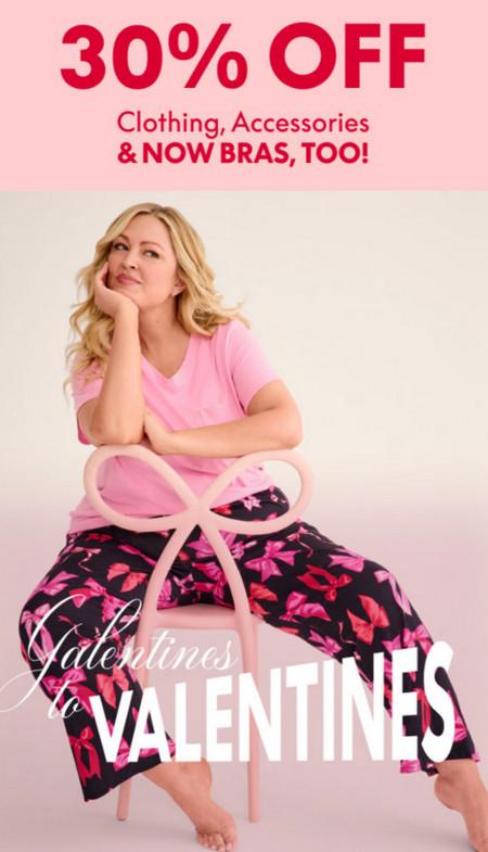 30% off Clothing, Accessories and Bras