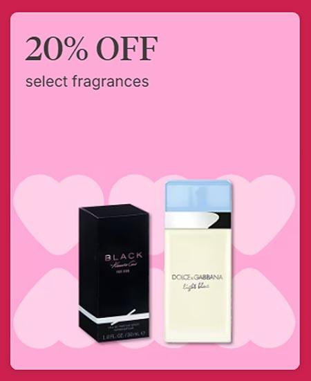 20% Off Select Fragrances