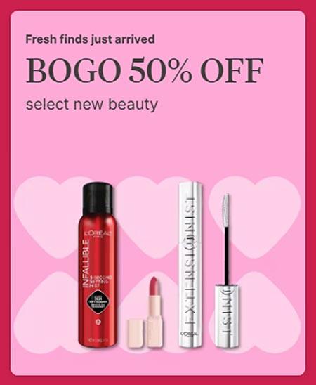 BOGO 50% Off Select New Beauty