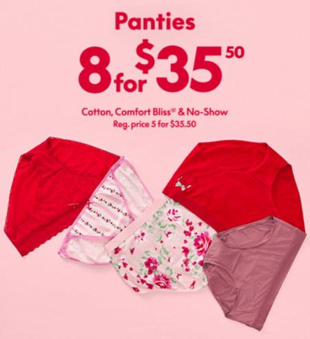 Panties 8 for $35.50