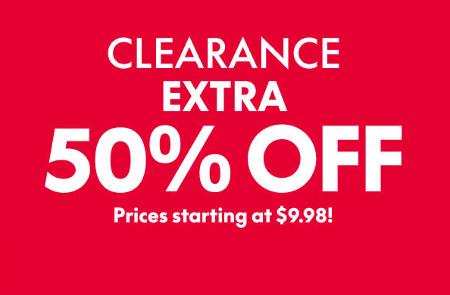 Extra 50% off Clearance
