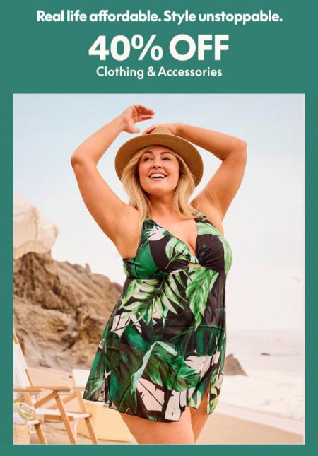40% off Clothing and Accessories