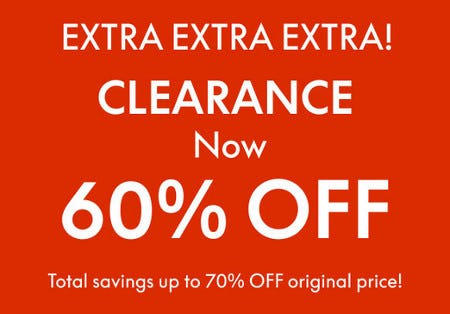 Clearance Now 60% off
