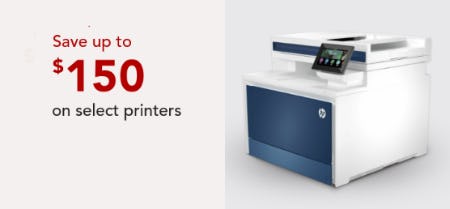 Save Up to $150 on Select Printers