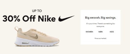 Up to 30% Off Nike
