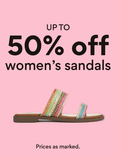 Up to 50% Off Women's Sandals
