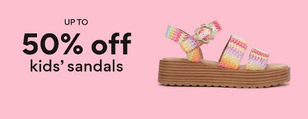 50% off Kids' Sandals