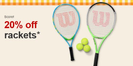 20% Off Rackets