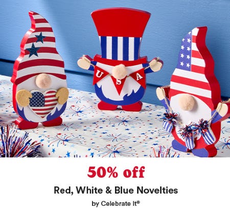 50% Off Red, White & Blue Novelties by Celebrate It