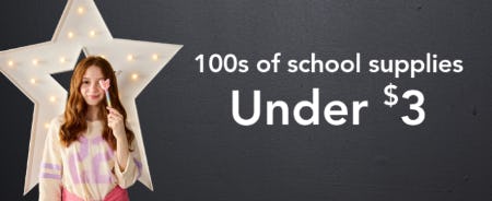 100s of School Supplies Under $3